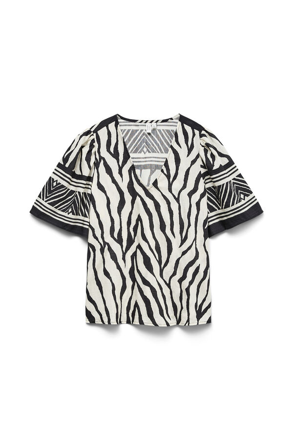 Vero Moda Curve Top de manga curta tamanho grande Preto