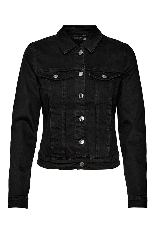Cortefiel Denim jacket Black