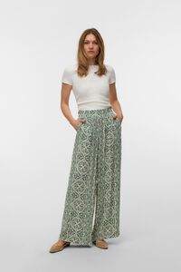 Vero Moda Cal&ccedil;a fluida com cintura el&aacute;stica