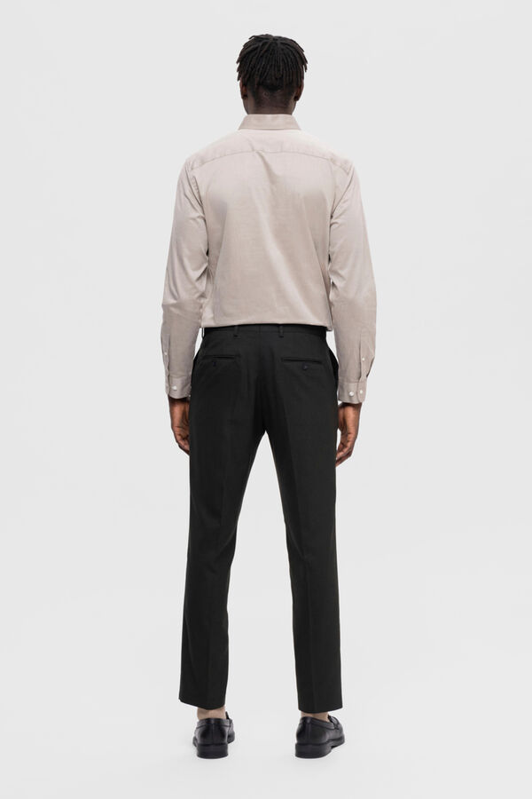 Selected Calça de terno slim fit Verde