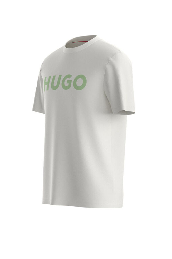 HUGO T-shirt de manga curta Tostado