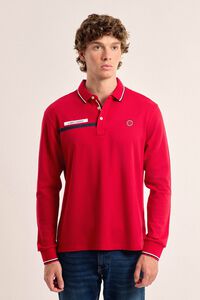 Valecuatro Polo Valecuatro para homem modelo bandeira vermelha