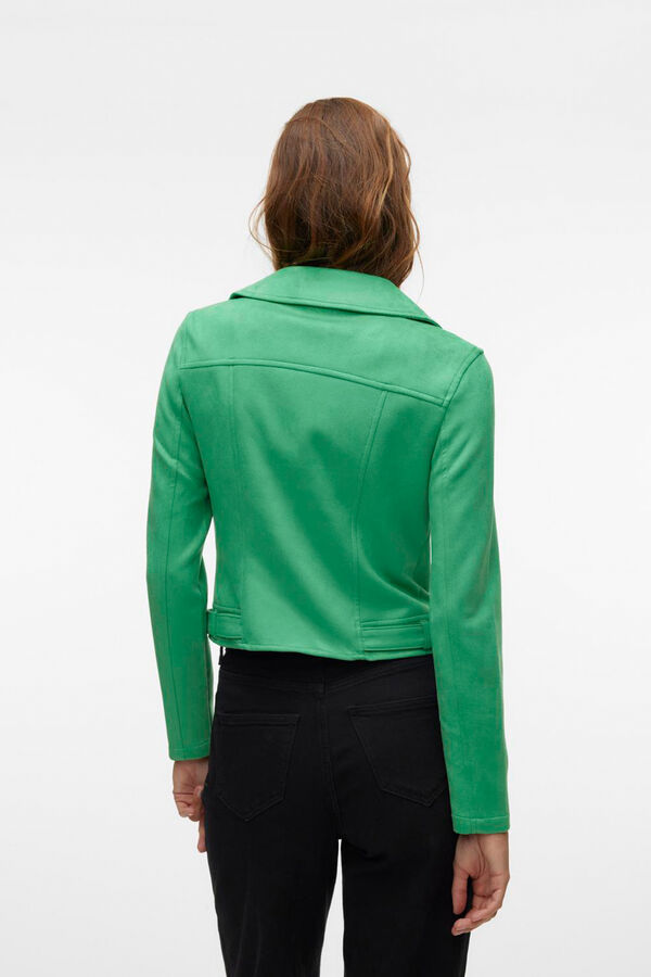 Vero Moda Blusão de camurça com tachas Verde
