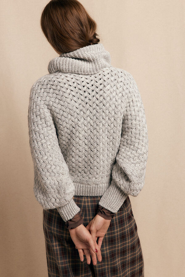 Slowlove Jersey punto cesta Cinzento