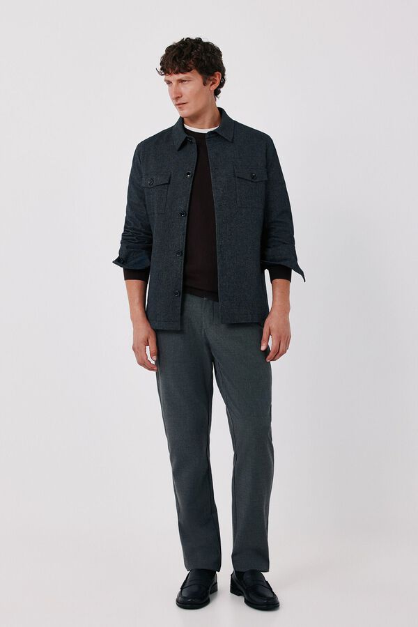 Cortefiel Grey wool worker Dark grey
