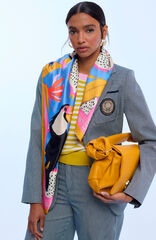 Lola Casademunt Len&ccedil;o acetinado Azul