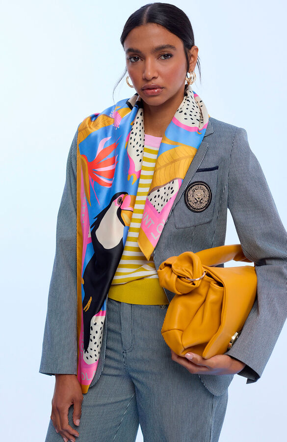 Lola Casademunt Len&ccedil;o acetinado Azul