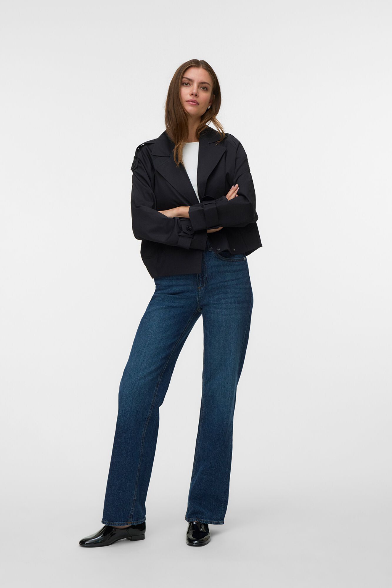 Vero Moda Trench curto com aba