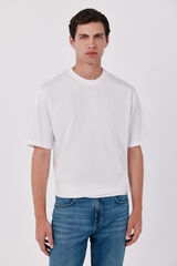 Cortefiel Plain T-shirt White