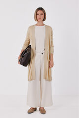 Cortefiel Fine knit jacket Nude