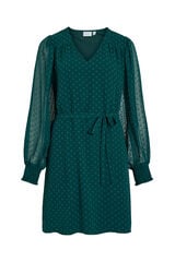 Vila Vestido curto plumeti Verde