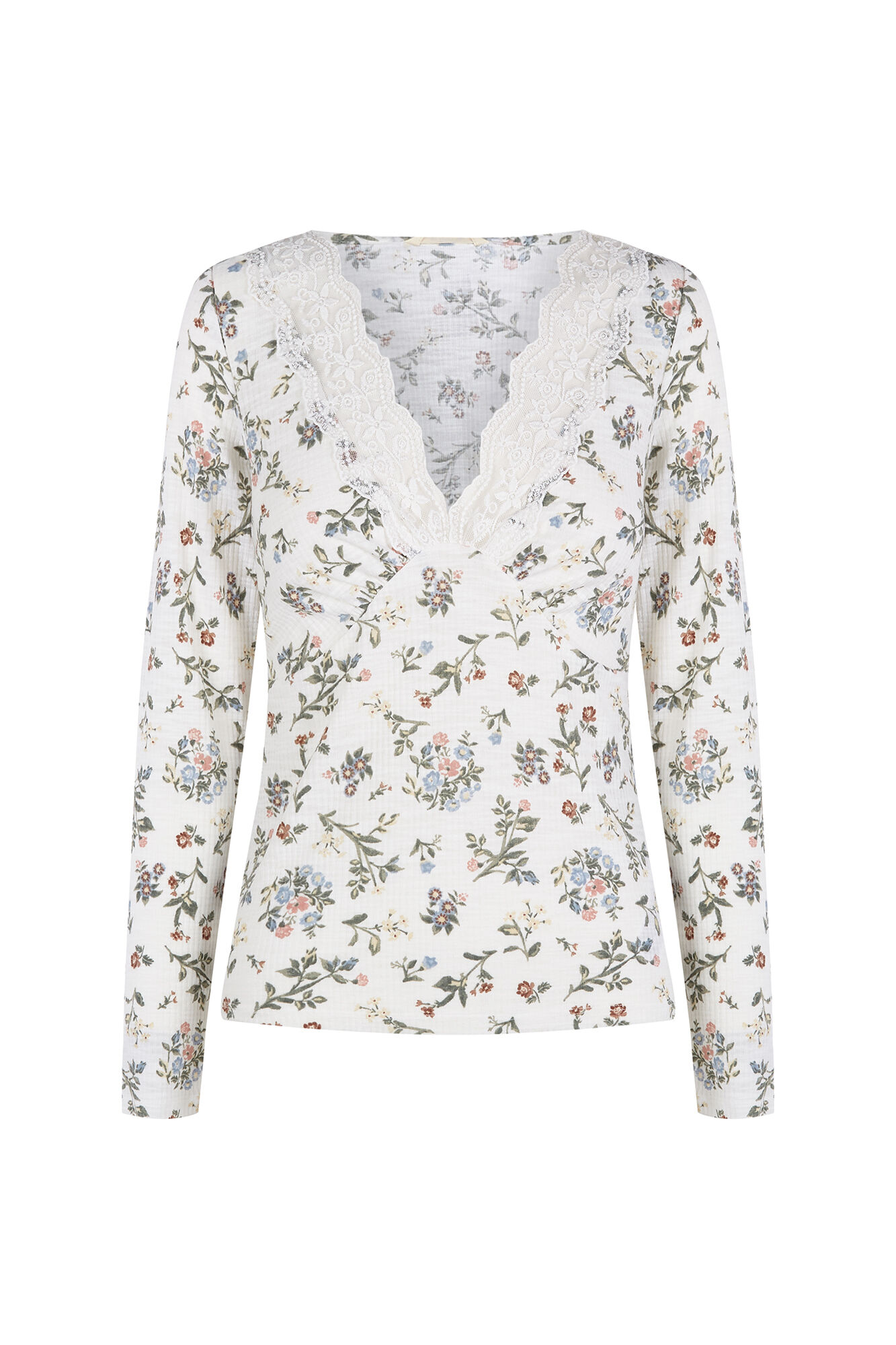 Slowlove Top com estrutura e detalhes de renda