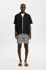 Selected Fato de banho liso Cinzento