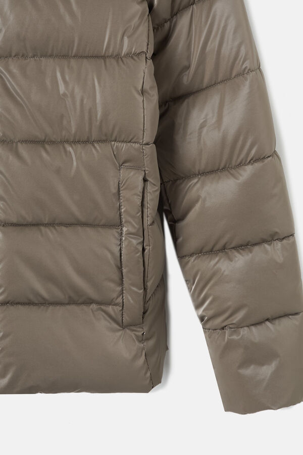 Silbon Parka curta acolchoada Verde