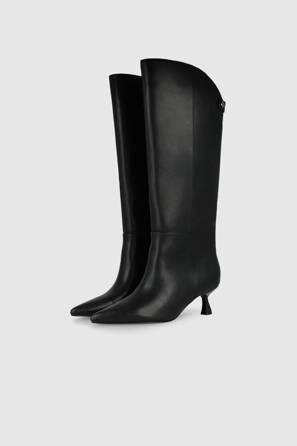 Lodi Botas altas com cano largo Preto