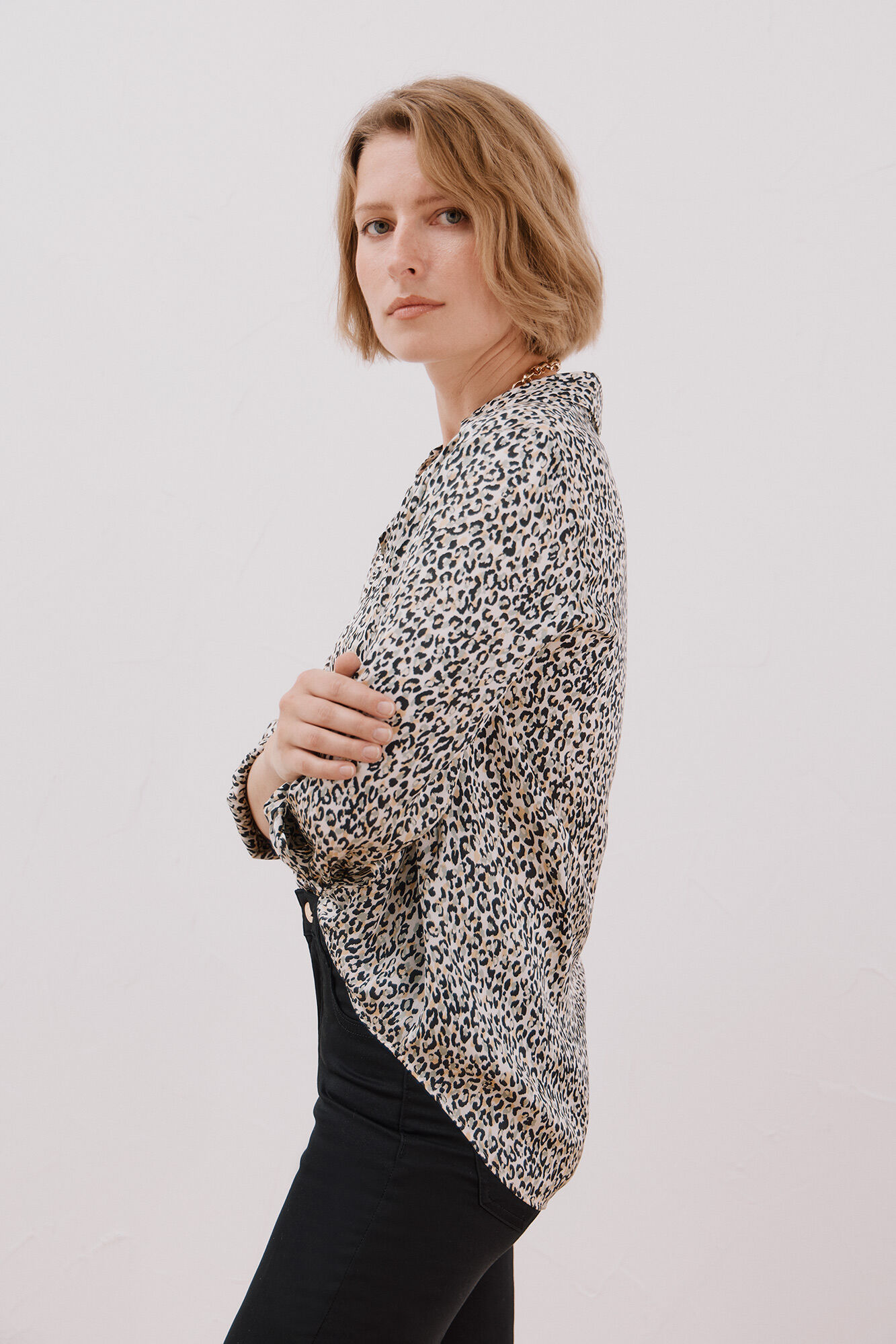 Cortefiel Satin-finish shirt