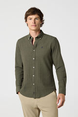 Williot Camisa em flanela de espiga Verde