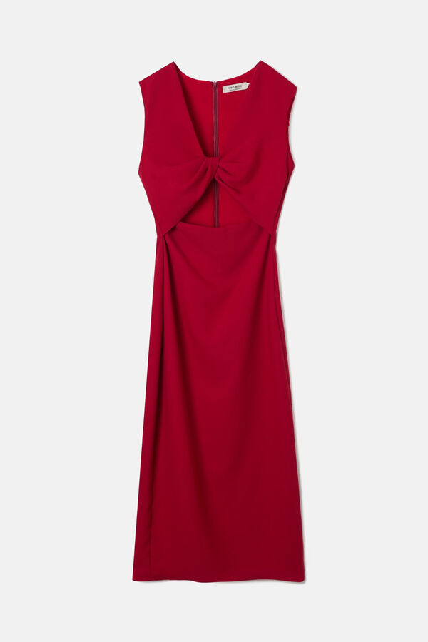 Silbon Vestido nudo Granate