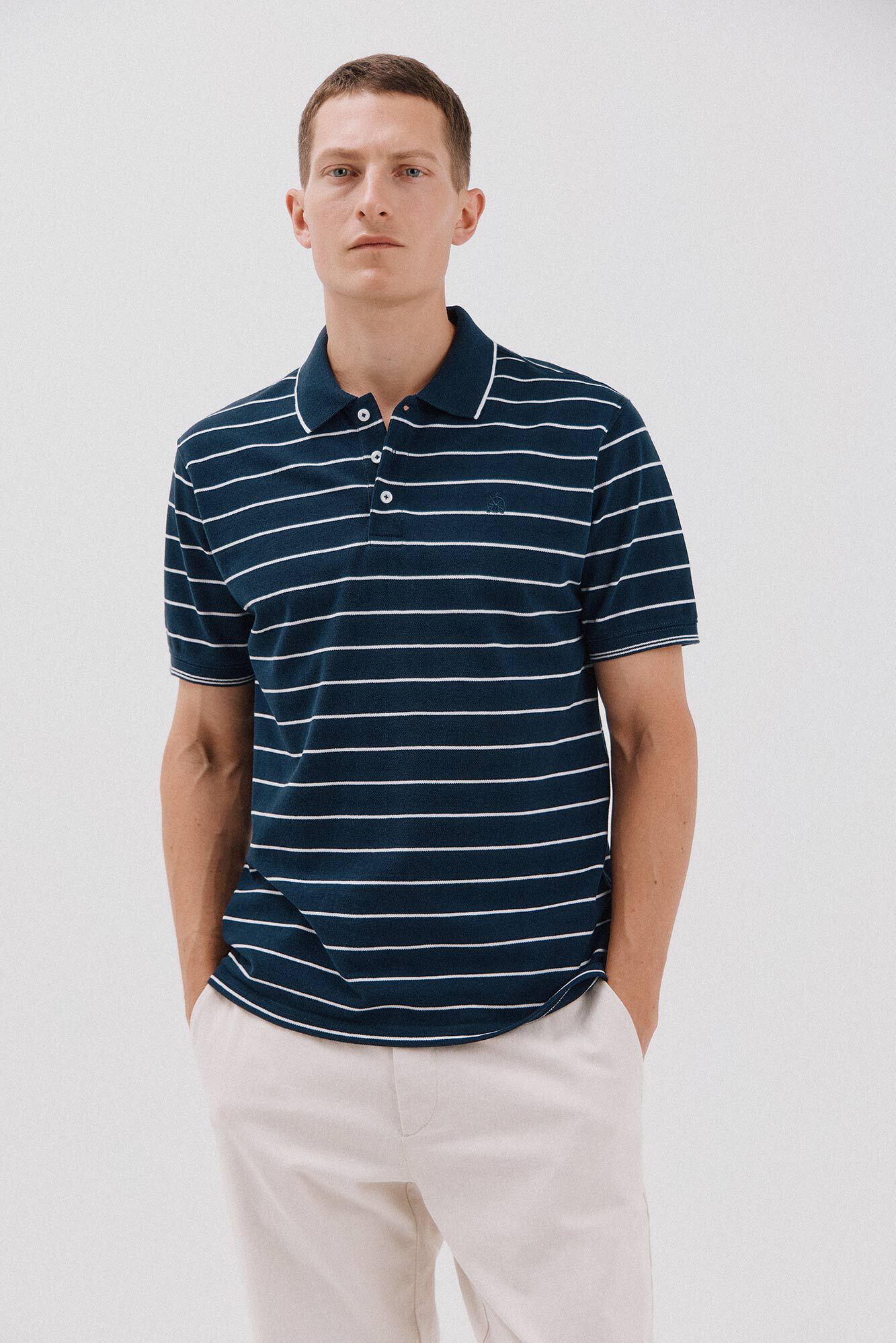 Cortefiel Striped polo shirt