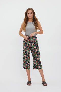 Cortefiel Ankle-length culottes  Turquoise