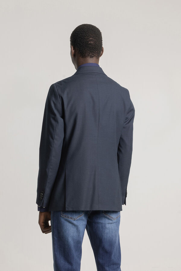 PuroEGO Blazer trespassado duplo slim fit Azul