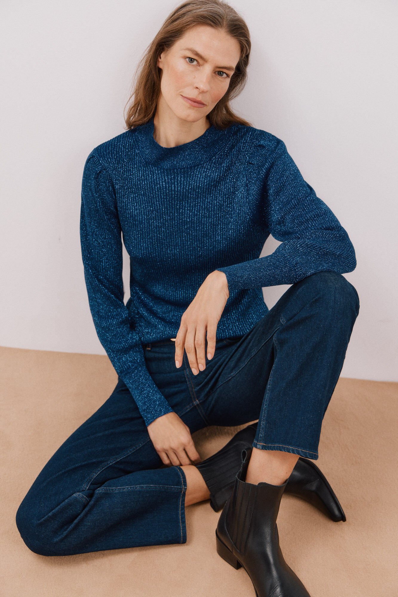 Cortefiel Jersey punto metalizado