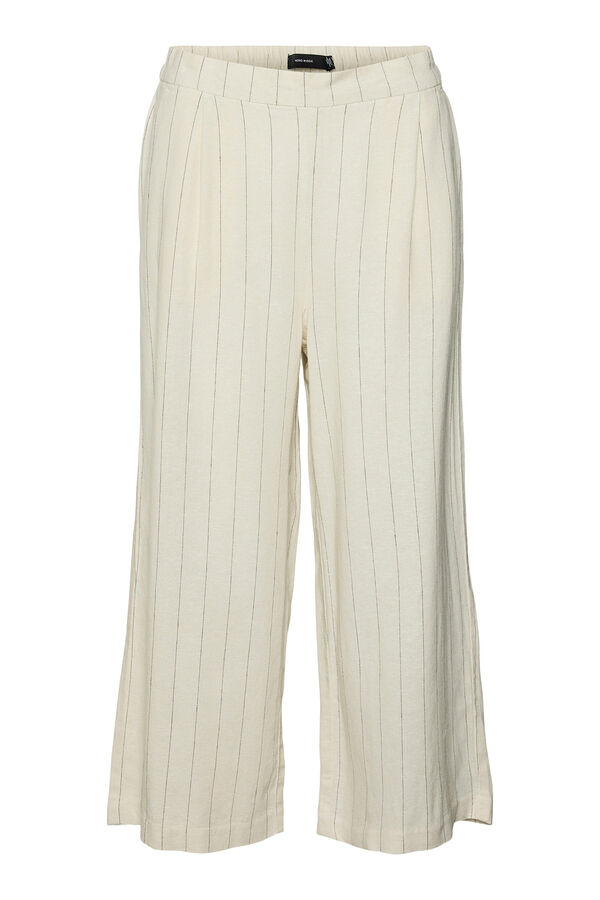 Vero Moda Calças compridas fluidas Cinzento