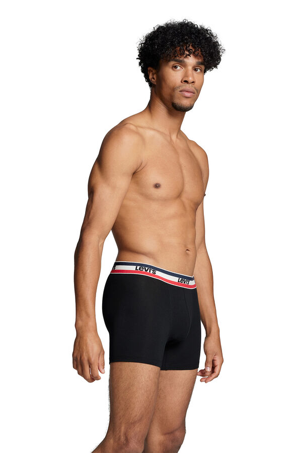 Levi's Cuecas boxers masculinas Levi's®, pacote com 2 Preto