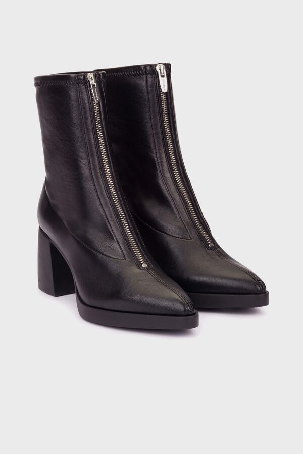 Wonders Botins Vera 04 em pele Preto