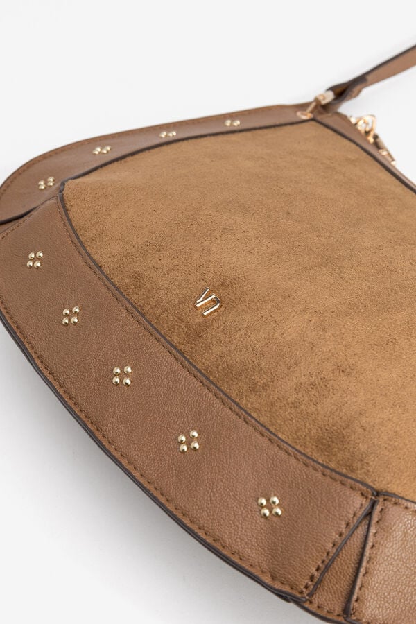 Vilanova Mala Hobo efeito camur&ccedil;a Castanho