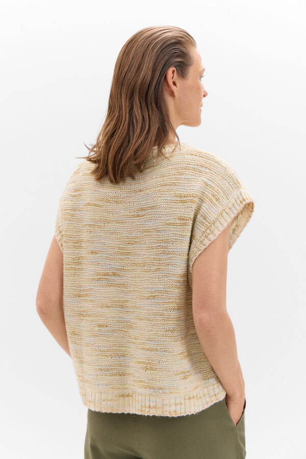 Cortefiel Structured knit jersey-knit Printed white