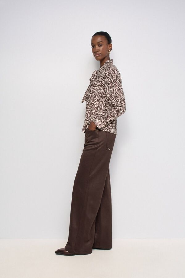 Salsa Jeans Tie-neck blouse Beige