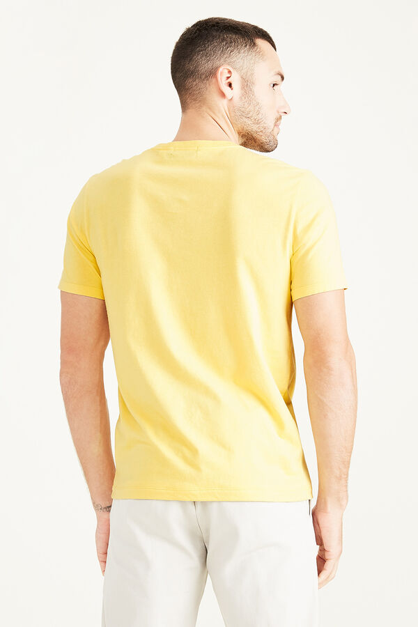 Cortefiel Short-sleeved T-shirt Yellow