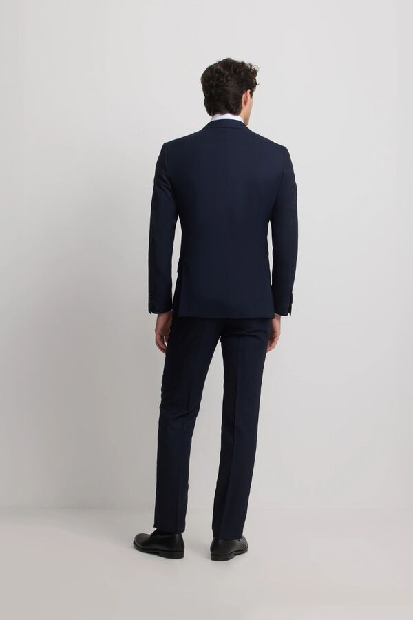 Silbon Blazer de fato natural stretch Azul