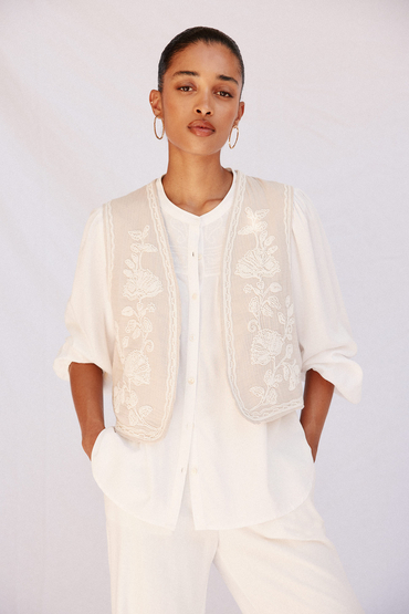 Springfield Chaleco Acolchado Bordados Mujer Chaleco