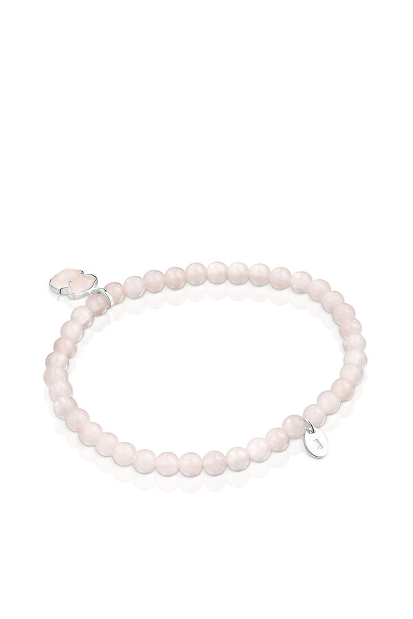 Tous Pulsera de plata y cuarzo TOUS Icon Color Rosa