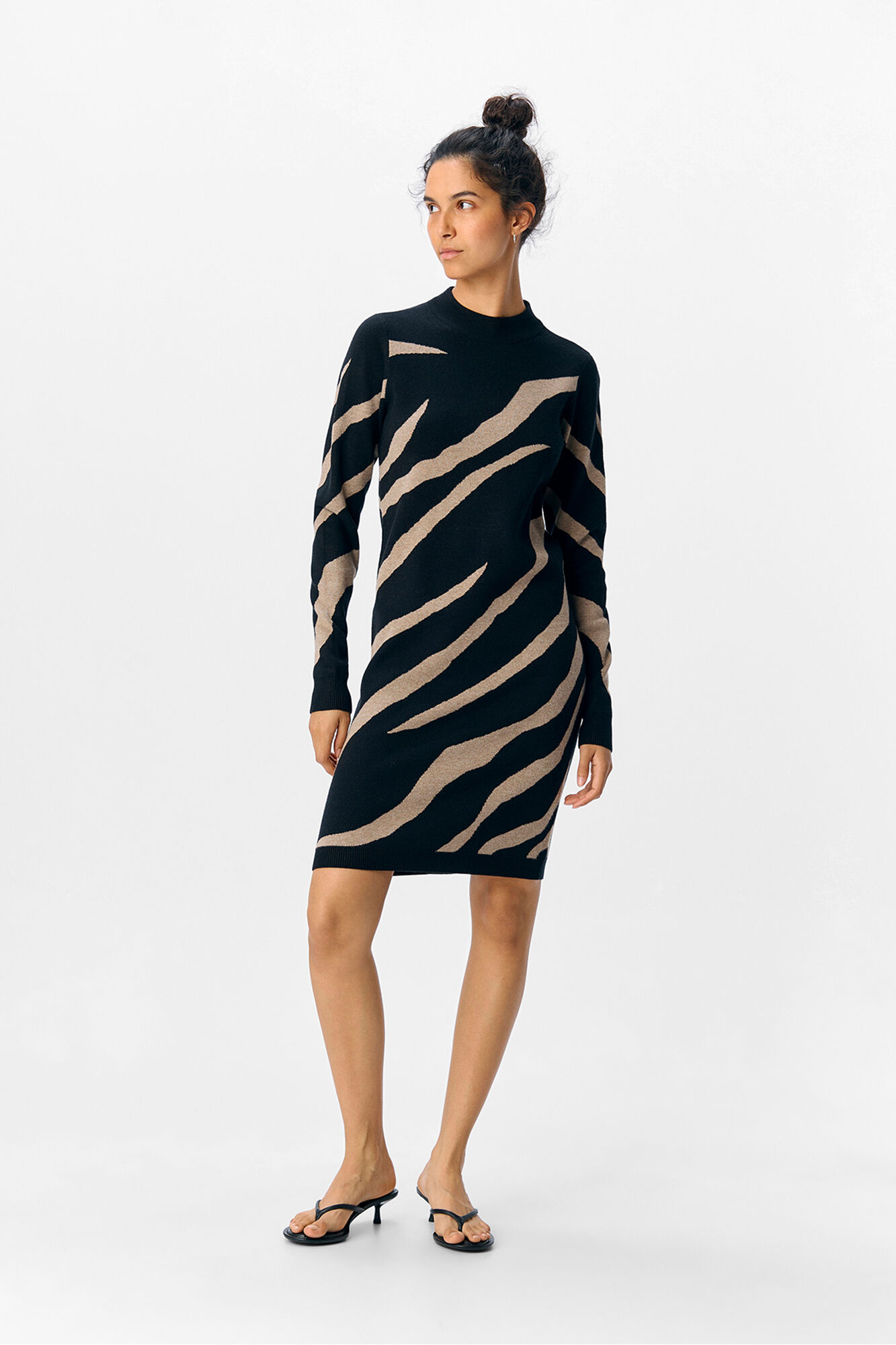 Object Vestido de malha estampado