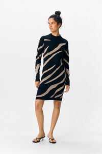 Object Vestido de malha estampado