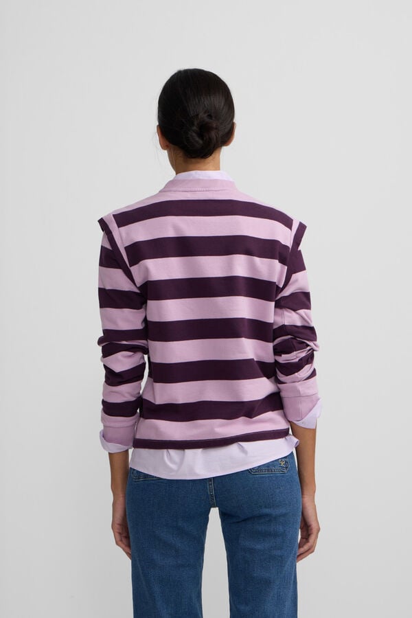 Silbon Sudadera hombreras rayas Multicolor