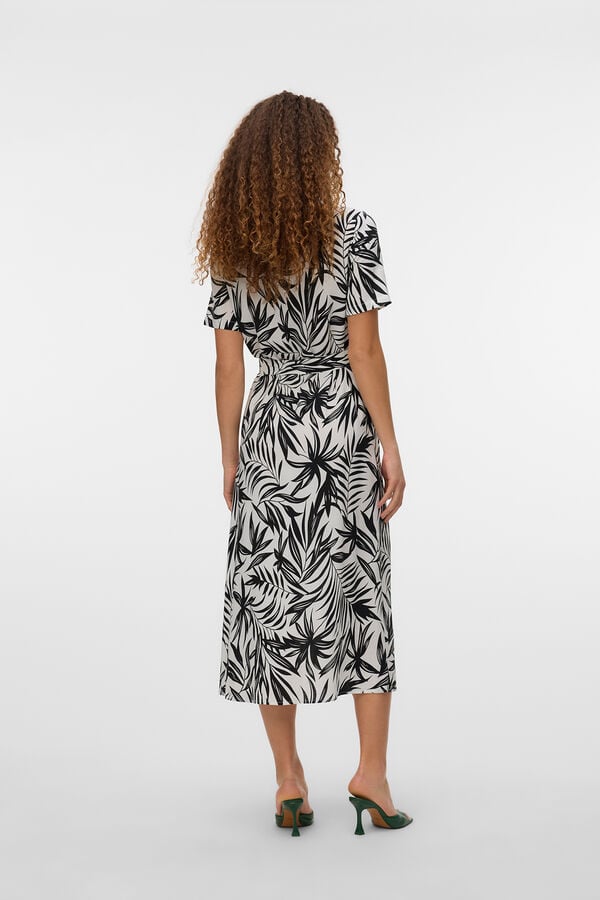 Vero Moda Vestido midi camiseiro Branco