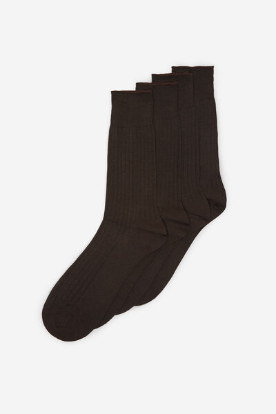 Cortefiel 2-pack socks Dark brown