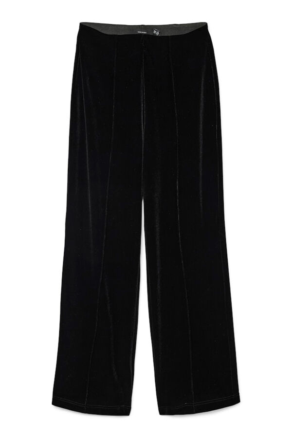 Vero Moda Calça compridas de veludo Preto