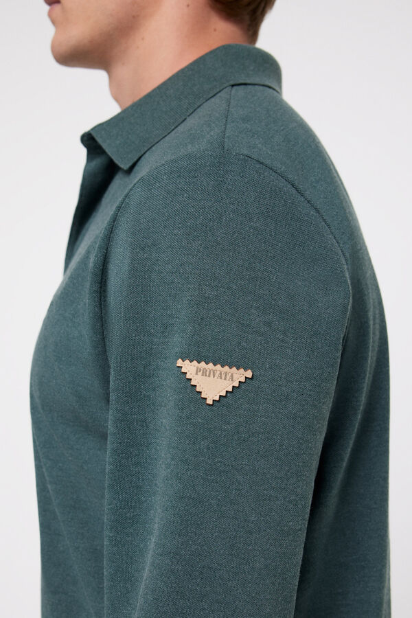 Privata Casual polo shirt Green