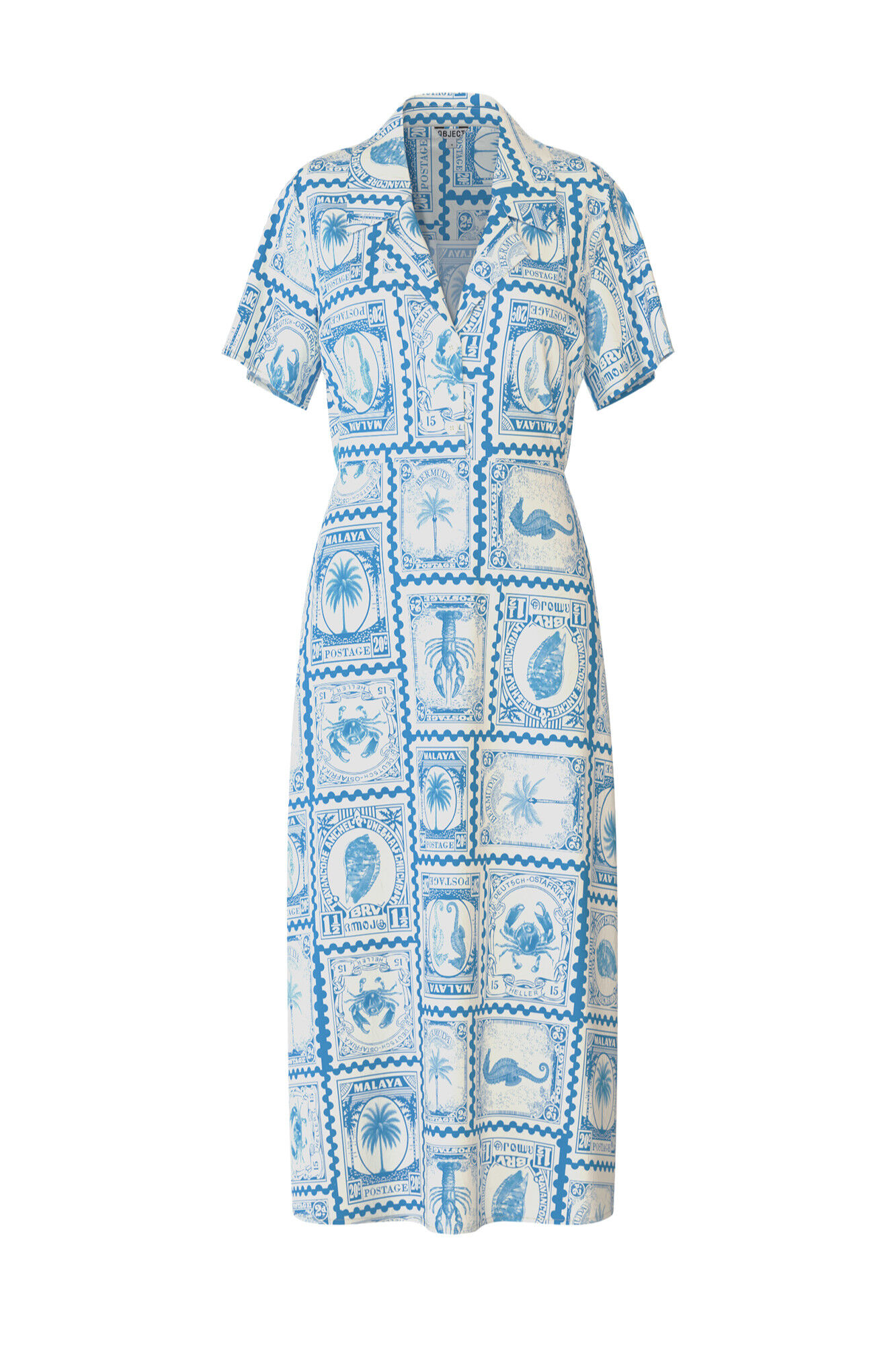 Object Vestido midi estampado