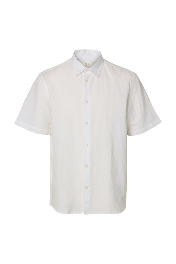 Selected Camisa de manga curta Branco