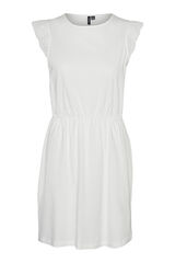 Cortefiel Short cotton dress  White