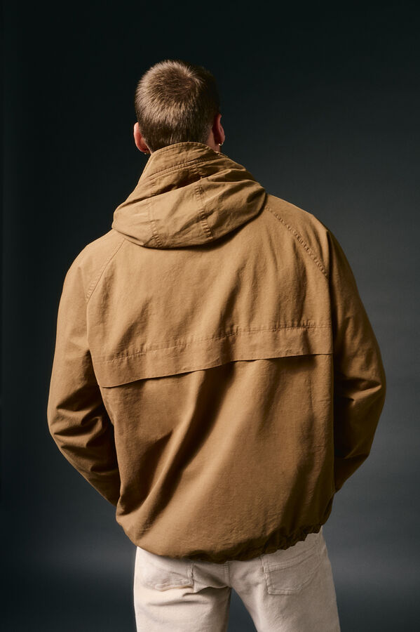 OOTO Parka corta algodón Marrón