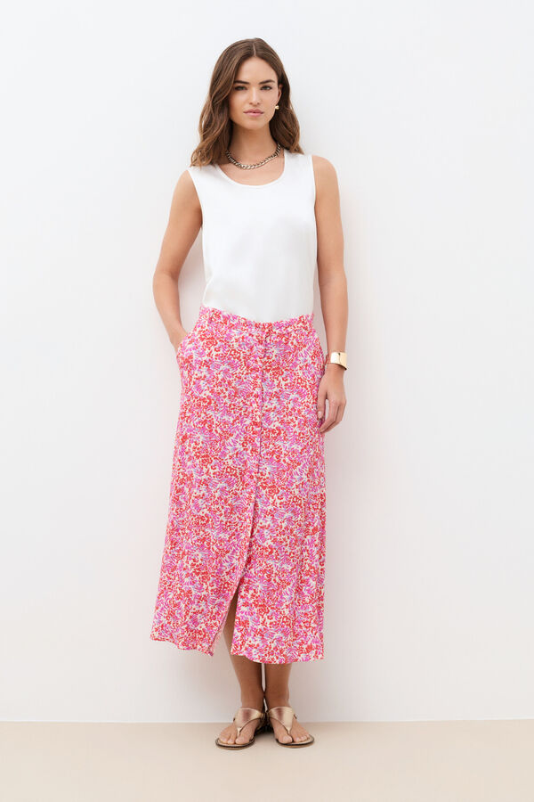 Caroll Saia comprida Jdiane Multicolorido