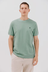 Cortefiel T-shirt básica piqué Verde