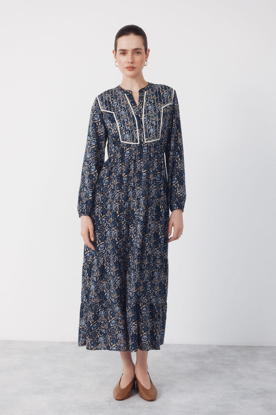 Vestido fluido estampado